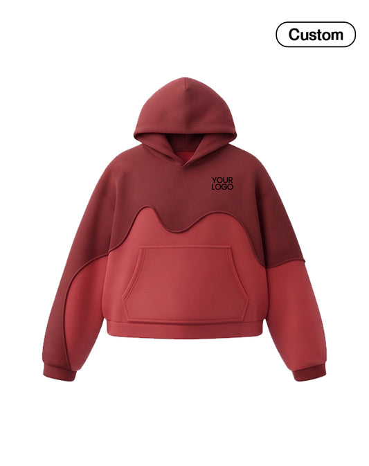 Custom Premium Hoodie - Flow Wave Design - Personalized Top