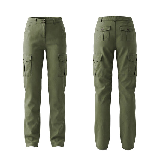 Custom Women Cargo Pants - Utility Pocket Fit - Personalized