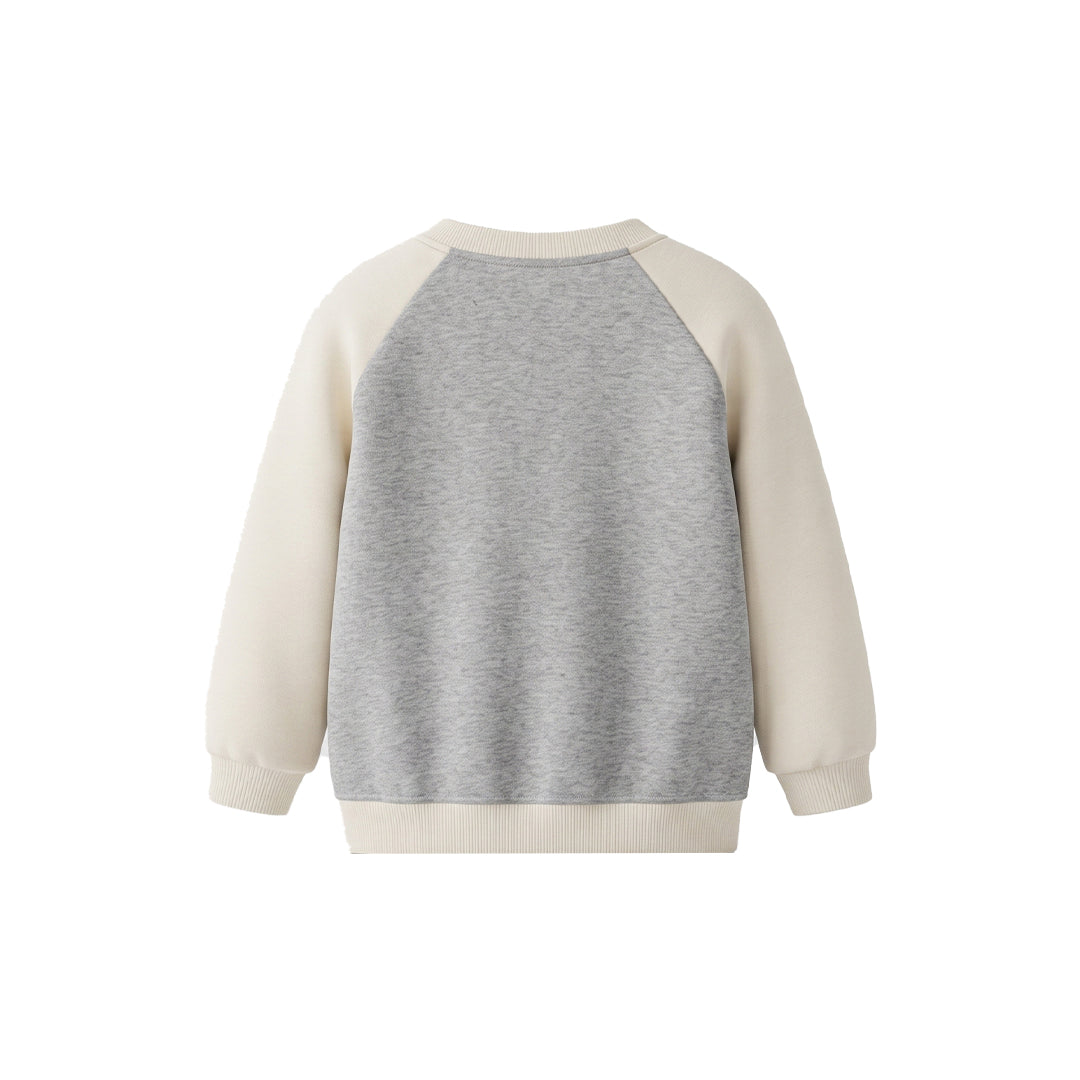 Custom Girls Sweatshirt - Two-Tone Raglan Crewneck - Personalized