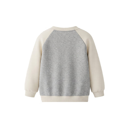 Custom Girls Sweatshirt - Two-Tone Raglan Crewneck - Personalized