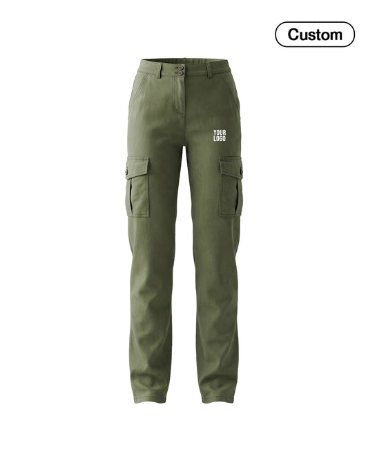 Custom Women Cargo Pants - Utility Pocket Fit - Personalized