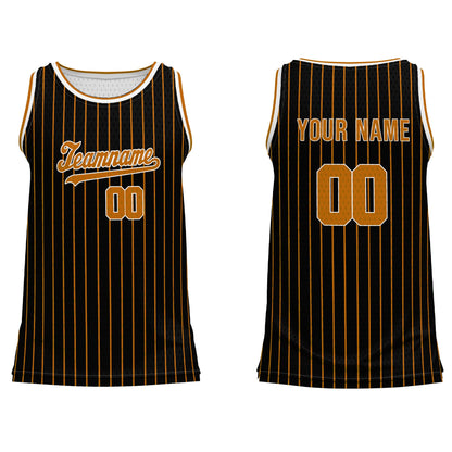 Custom Basketball Tank Top - Dark Pinstripe - Personalized Top