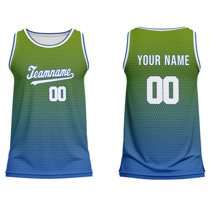 Custom Basketball Tank Top - Two-Tone Fade - Personalized Tee