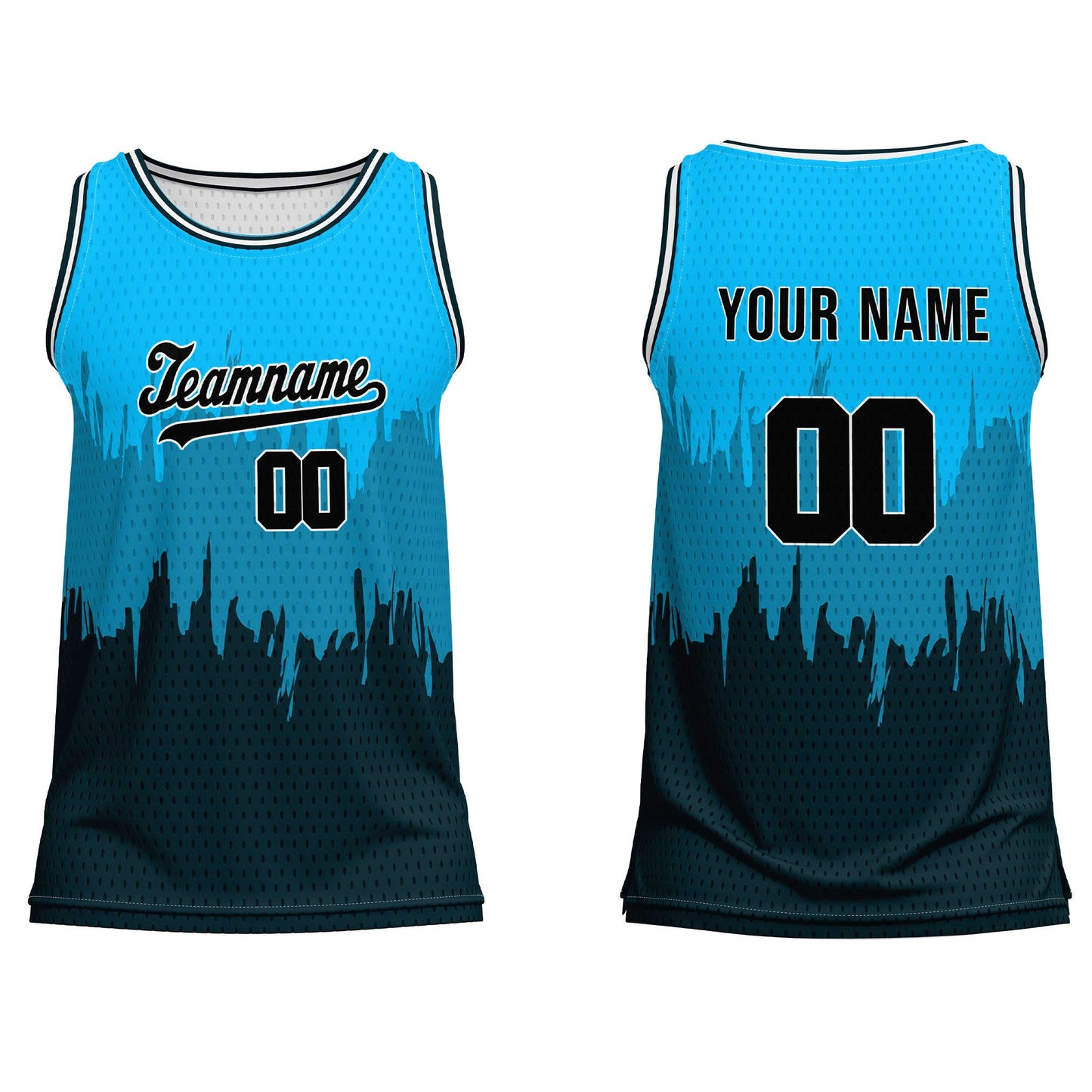 Custom Basketball Tank Top - Abstract Grunge - Personalized Top