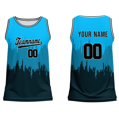 Custom Basketball Tank Top - Abstract Grunge - Personalized Top
