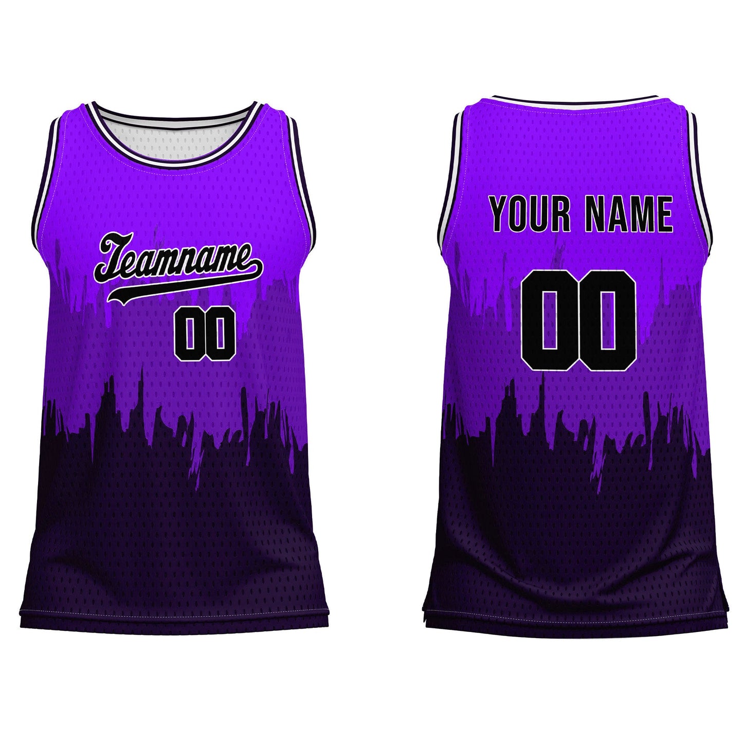Custom Basketball Tank Top - Abstract Grunge - Personalized Top
