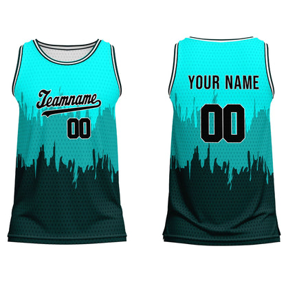Custom Basketball Tank Top - Abstract Grunge - Personalized Top
