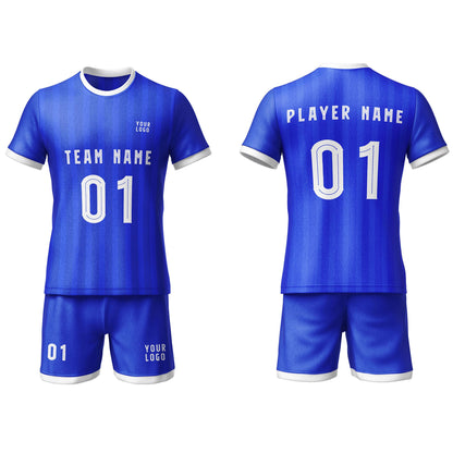 Custom Soccer Uniform – Stripe Design – Personalized Kit