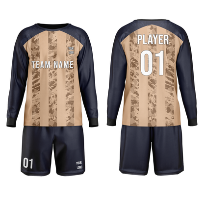 Custom Soccer Goalkeeper Uniform – Raglan Stripe – Personalized