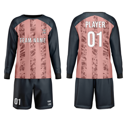 Custom Soccer Goalkeeper Uniform – Raglan Stripe – Personalized