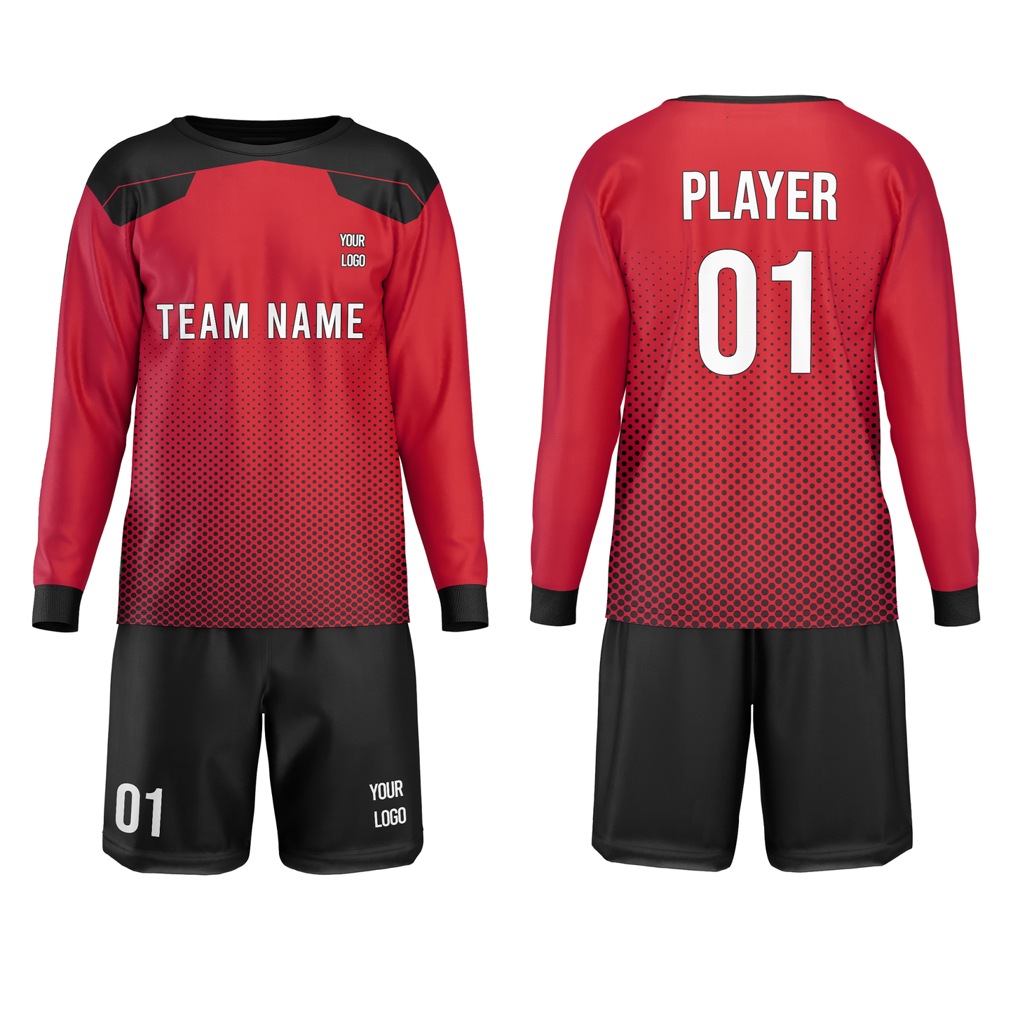 Custom Soccer Goalkeeper Uniform – Pattern – Personalized