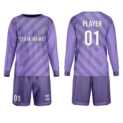 Custom Soccer Goalkeeper Uniform - Diagonal Stripe - Personalized