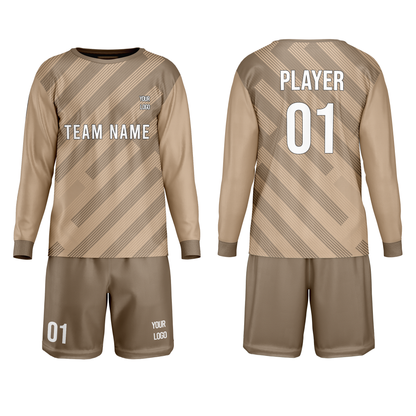 Custom Soccer Goalkeeper Uniform - Diagonal Stripe - Personalized