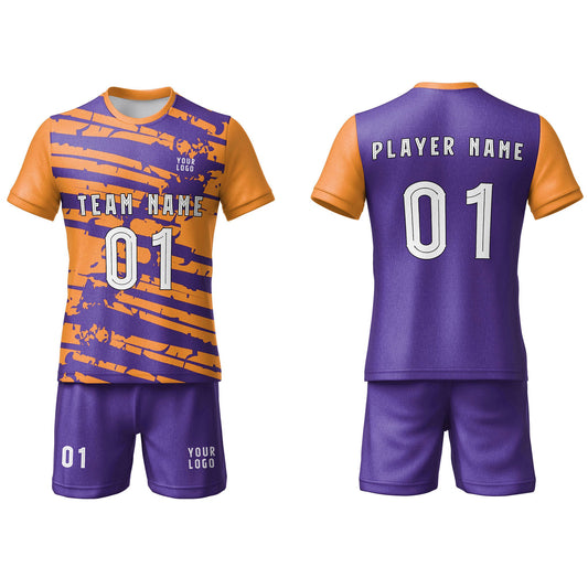 Custom Soccer Uniform - Duotone Splash Design - Personalized Kit