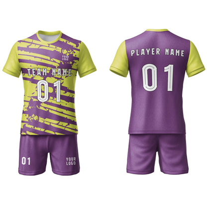 Custom Soccer Uniform - Duotone Splash Design - Personalized Kit