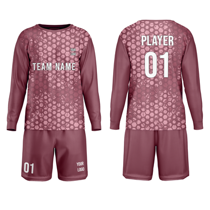 Custom Soccer Goalkeeper Uniform - Honeycomb - Personalized