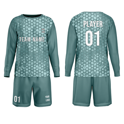 Custom Soccer Goalkeeper Uniform - Honeycomb - Personalized