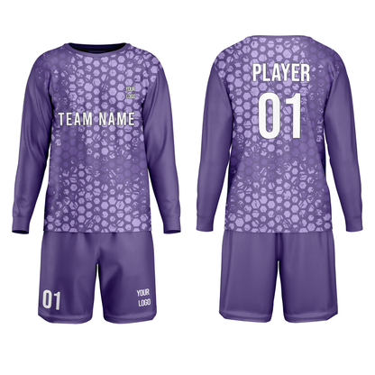 Custom Soccer Goalkeeper Uniform - Honeycomb - Personalized