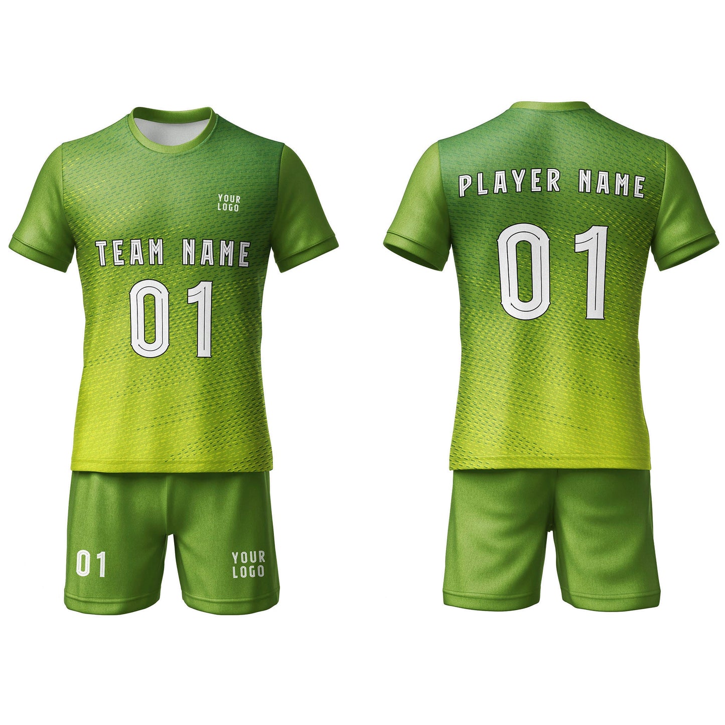 Custom Soccer Uniform - Gradient Design - Personalized Kit