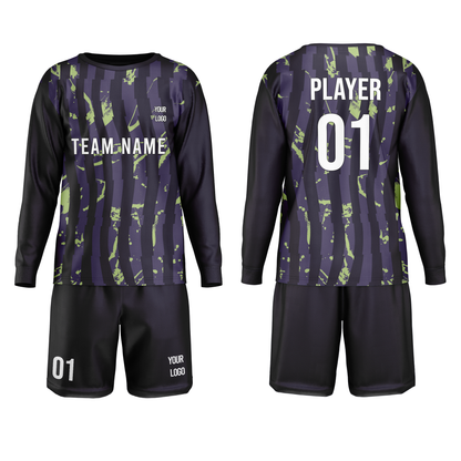 Custom Soccer Goalkeeper Uniform - Wave Stripe - Personalized Kit