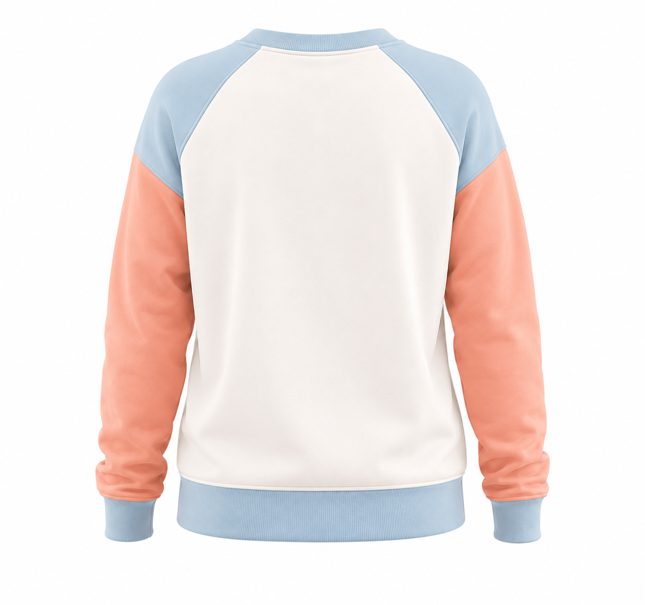 Custom Women Sweatshirt - Contrast Sleeve Pocket - Personalized