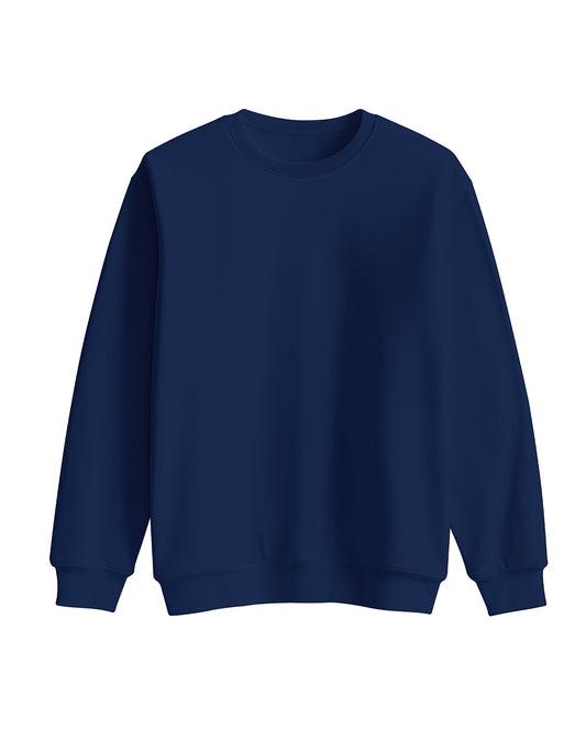 Custom Girls Sweatshirt - Solid Design Personalized Crewneck