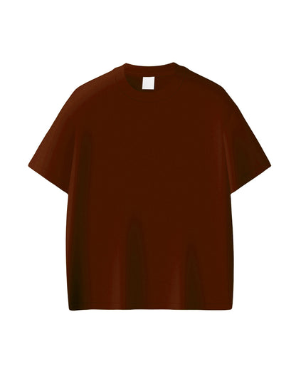 Custom Women Drop Shoulder Tee Solid Color Personalized Top